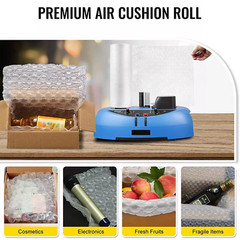 984′ x16″ Air Cushion Machine Film Small Bubble Pillow Packaging Padding 4 Rolls
