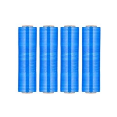 1 Roll Opaque Blue Machine Length Hand Stretch Wrap 20 in x 5000 ft x 63 Ga