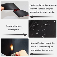 Adhesive Rubber Strips with Adhesive Backing Self Stick Neoprene Solid Rubber