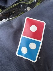 Domino’s Pizza Insulated Delivery Bag Blue Carry Tote Food Carrier Grub Hub Dash