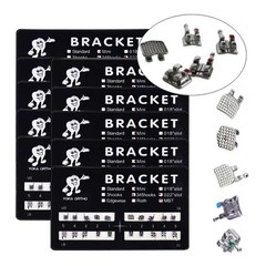 100 Sets Dental Orthodontic Bracket MIM Monoblock Mini Roth/MBT 022 345 Hooks
