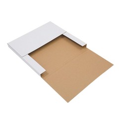 100 Pack Vinyl Record Mailers 12.5″ x 12.5″ x 1″ White Vinyl Record Shipping Box