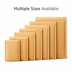 Kraft Bubble Mailers Padded Shipping Envelopes Bulk Any Size Self Seal Bags