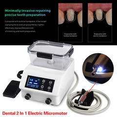 2in1 Dental LED Brushless Electric Micromotor Vector Control & Water Tank to