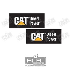 Diesel Power Construction Equipment Premium Vinyl Decal 2-Pack – 6″ x 2.5″
