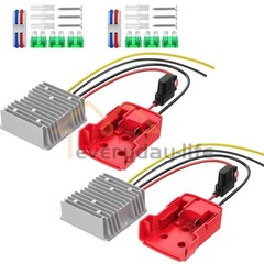 2 pack DC 18V to 12V Step Down Converter Compatible with Milwaukee 18V Battery
