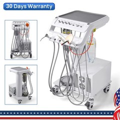 Portable Dental Unit System Air Compressor Powerful Suction Scaler Lamp Light