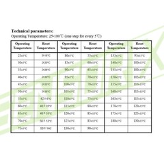 40 ° C to 130 ° C shutter temperature switch KSD9700 bracket thermal switch