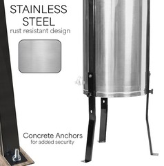 VIVO Large Three 3 Frame Stainless Steel Honey Extractor (BEE-V003D)