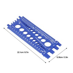 Nut Bolt Thread Gauge Checker M3 to M22 Metric and #4 to 3/4 Imperial Sizes Bolt