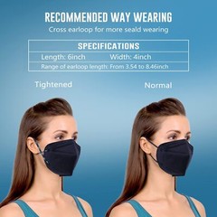 10/50/100/200 Pcs Blue KN95 Protective 5 Layer Face Mask Disposable KN95 Marks