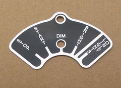 IGNITION + HEADLIGHT SWITCH PLATE FOR MINNEAPOLIS MOLINE LIGHT GTC
