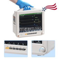 12-Inch Patient Vital Signs Monitor Multi-Parameter ECG/NIBP/TEMP/RESP/SPO2/PR
