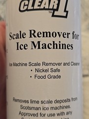 2 Scotsman Clear 1 Scale Remover Ice Machines 16 fl oz Nickel Safe Food Grade