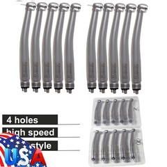 10 Askeadent Dental High Speed Handpiece Push Button Turbine Single Spray