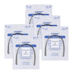 Dental Orthodontics Heat Thermal Activated Niti Arch Wire Ovoid/Nature AZDENT