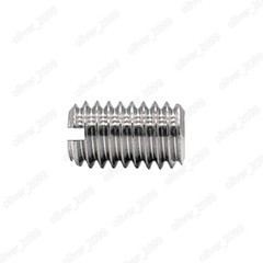304 Stainless Steel Slotted Set Screws With Flat Point M1.2 M1.4 M1.6 M2 M2.5-M8