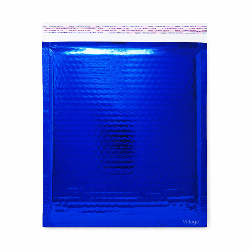 #0 6.5×9 Glamour Blue Foil Bubble Mailers Peel & Seal Padded Envelopes