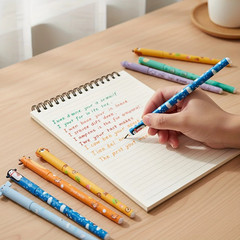 4-Pack Erasable Gel Pens Cartoon Animal Design Colorful Ink Fine Tip