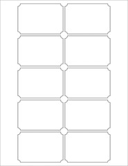 2 X 3 Inch Label for Laser and Inkjet Printers with Template Included, 12 Full S