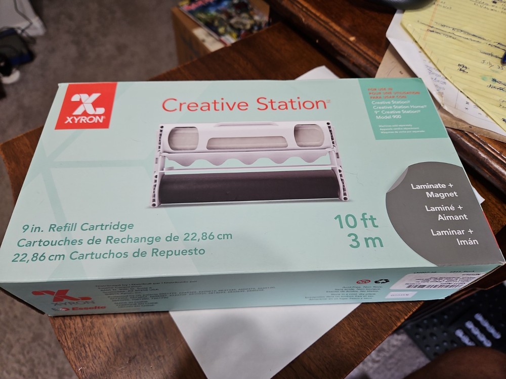 XYRON Creative Station Model: ‎LM907-10 9in Refill Cartridge Laminate Magnet NIB