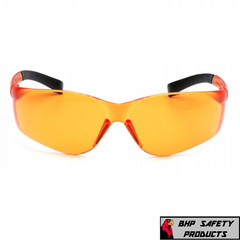 PYRAMEX ZTEK SAFETY GLASSES ORANGE LENS WORK EYEWEAR S2540S Z87+ (1 PAIR)
