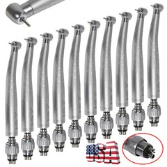 1-10 Packs Dental High Speed Turbine Handpiece with 4-Hole Quick Coupler ysu