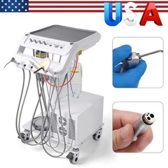 Portable Dental Mobile Delivery Unit with Air Compressor Curing Light Scaler