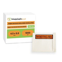 4.5″ x 5.5″ Invoiced Enclosed Envelopes Panel Face Back Side Loading 1000 Pcs