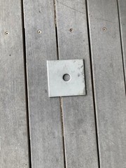 4” X 4” X 3/16” Type 316L Stainless Steel Plate Washers