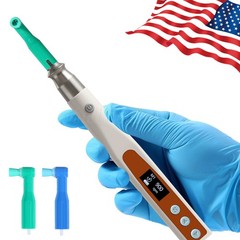 Dental Cordless Electric Hygiene Prophy Handpiece 360° Swivel + 2 Prophy Angles