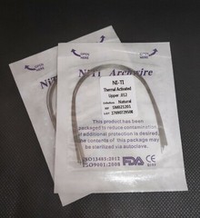 Dental Orthodontic Thermal Activated Niti Wires Round Arch Wires Natural Form
