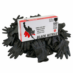 1000 Pcs Black Nitrile 6 Mil Powder Free Gloves X-Large