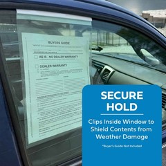 Clip-On Buyers Guide Hangers / Window Form Holders (10 per pack)