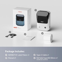 NIIMBOT B1 Label Maker Machine with Tape Portable Bluetooth Thermal Printer SL