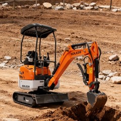 20HP Kubota EPA Mini Excavator | Hydraulic Thumb, Side Tilt & Wide Tracks