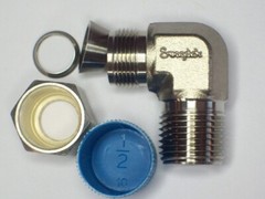 1- Swagelok Stainless Steel Elbow Connector, 1/2″ Tube x 1/2″ MNPT, SS-810-2-8