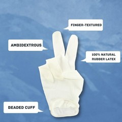 Powdered Latex Industrial Disposable Gloves For Non Medical Use 1000 Pack Large