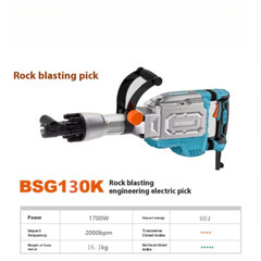 1700W Electric Demolition Jack Hammer 1900 BPM Concrete Breaker w/ 2 Chisels