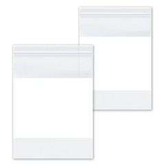 4″x 6″ Reclosable Bag 4 Mil Writeable White Block Water-Resistant 2000 Packs