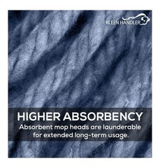 Bison Life KLEEN HANDLER Nano Microbial General Cleaning Mop – 24 Replacements
