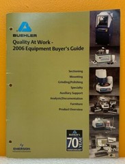 Buehler Ltd. 2006 Equipment Buyer’s Guide (Catalog).