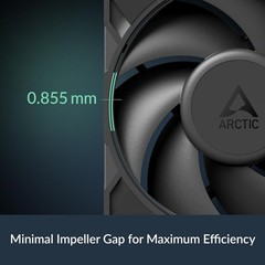 ARCTIC P12 Pro – Powerful Premium Fan, 120 mm PWM Fan, 600-3000 RPM, 0 RPM 5% P