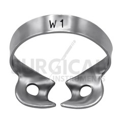 10 Pcs Endodontic Rubber Dam Clamps #W1 Stainless Surgical Dental German Grade