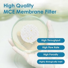MCE Gridded Membrane Filters, 47mm Diameter, 0.22 um 0.45 μm Pore Size, STERILE