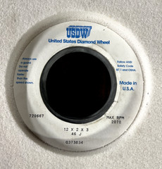 United States Diamond Wheel 720667 12x2x3 46 J G373834 RPM 2070