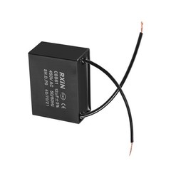 CBB61 Run Capacitor 450V AC 12uF 2 Wire Metallized Polypropylene Film Capacitor