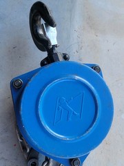 Tractel Inc. USA tralift 1 ton 30ft Chain Hoist W/1t Hook 6 x 18mm Grade 50 Blue