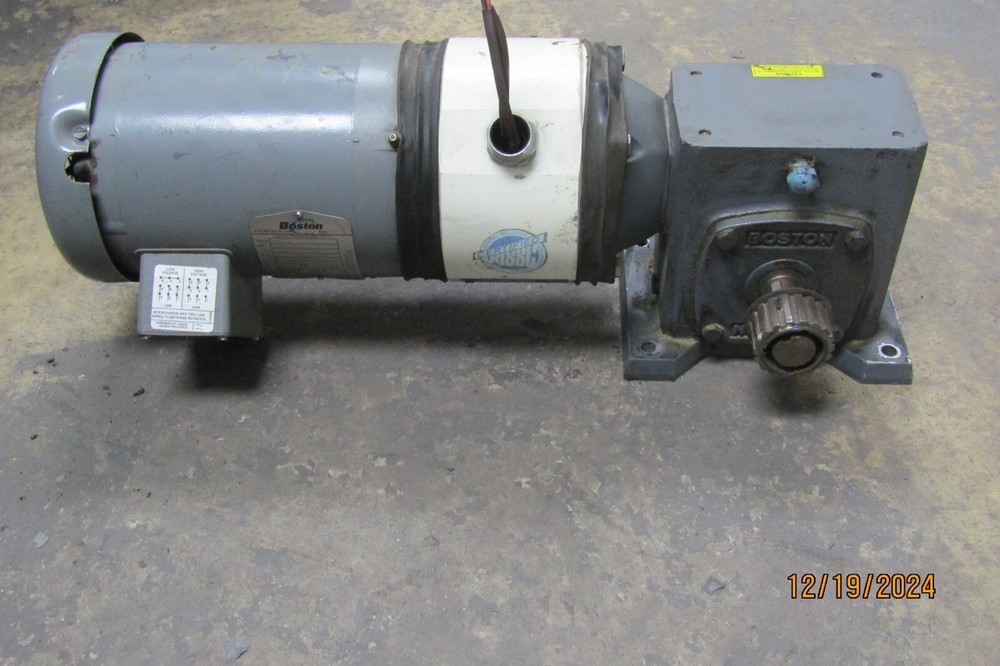 😏 BOSTON GEAR 20:1 GEAR MOTOR W/ CLUTCH BRAKE JU1F-B / 5370-273-115 / F72420B7G