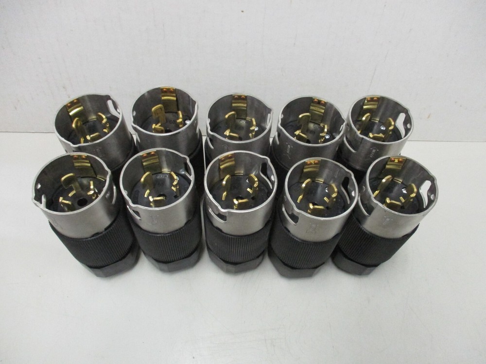 Hubbell CS-8365L 50A 3P 4W 250V 3Ø Twist Lock Plug (Qty 10)